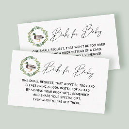 Libros de Baby Shower Mallard Duck para tarjetas p