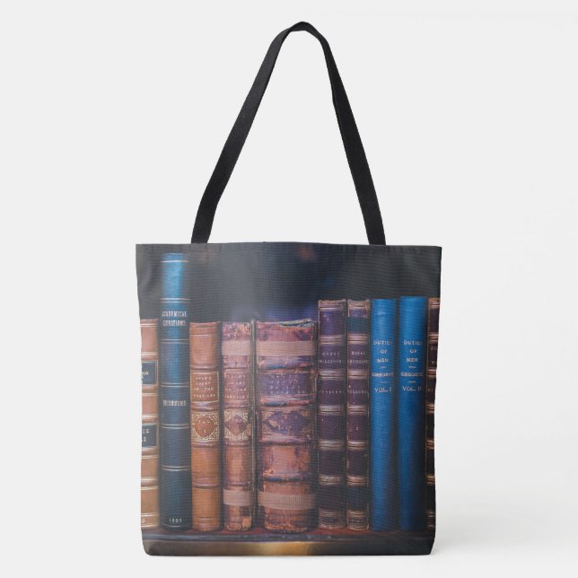 libros de biblioteca Bolsa de tote todo-sobre-impr (Anverso)