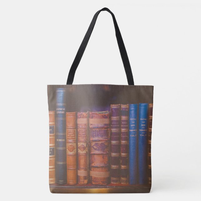 libros de biblioteca Bolsa de tote todo-sobre-impr (Anverso)