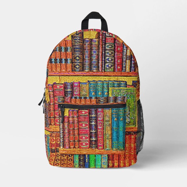 Libros de biblioteca Imprimir Cortar bolsa nueva (Anverso)