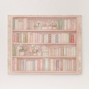Libros de bonito y rompecabezas de flores