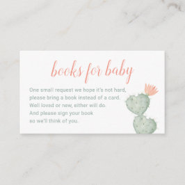 Libros De Cactus Para Tarjeta De Bebé, Gabinete De