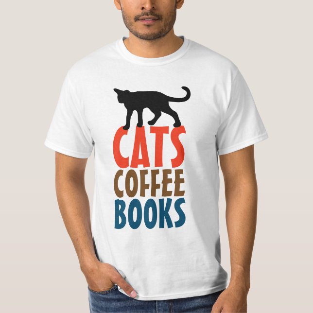 LIBROS DE CAFÉ PARA GATOS, camisetas CAT y capucha (Anverso)