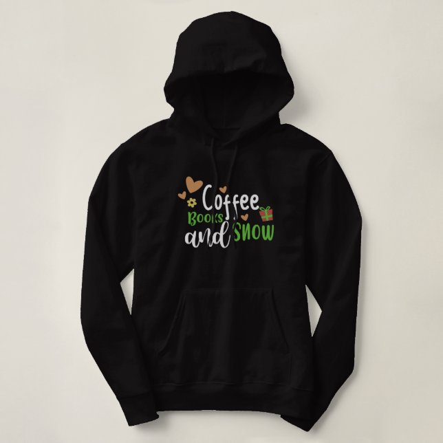 Libros de café y nieve, Navidades navideños suéter (Diseño del anverso)