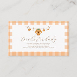 Libros de calabaza para bebé de la tarjeta 3.5x2