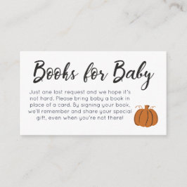 Libros de calabaza para la tarjeta de cierre para