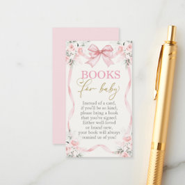 Libros de Chica de Baby Shower para tarjeta de beb