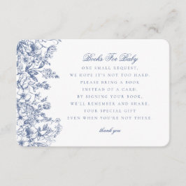 Libros de Chinoiserie azul para la invitación al b