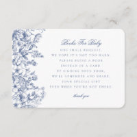 Libros de Chinoiserie azul para la invitación al b