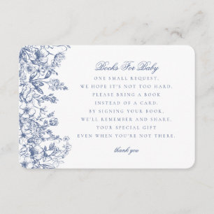 Libros de Chinoiserie azul para la invitación al b