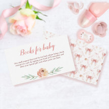 Libros de Coquette Bow y Florines para Tarjeta de