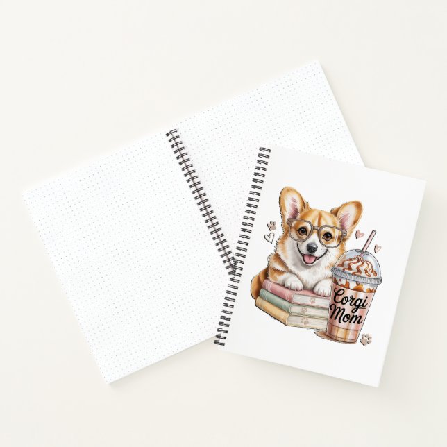 Libros de Corgis y café helado para perro (Interior)