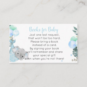 Libros de elefantes para tarjetas para niños peque