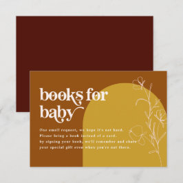 Libros de FARRAH Retro 70 para tarjeta de Baby Sho