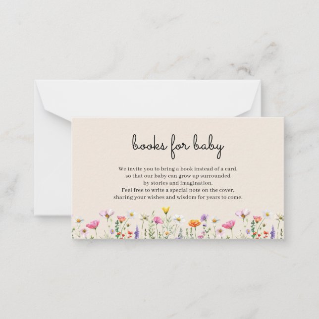 Libros de flores silvestres para la tarjeta de cie (Anverso)