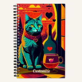 Libros De Gatos Al Azar Y Portátil Personalizado D