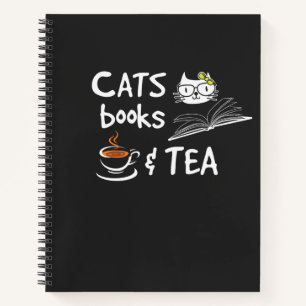 Libros de gatos y té