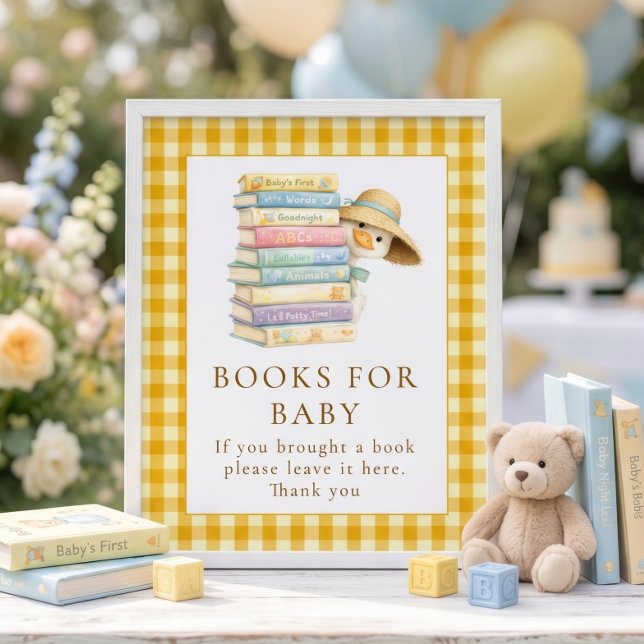 Libros de Gingham Amarillo de Ganso Señal de Baby  (Subido por el creador)