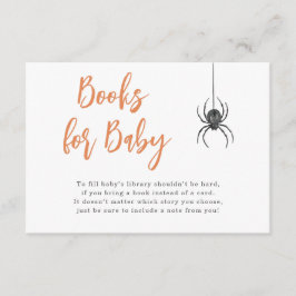 Libros de Halloween para la tarjeta de bebé