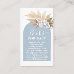 Libros de hierba de pampas bohemias para tarjeta d