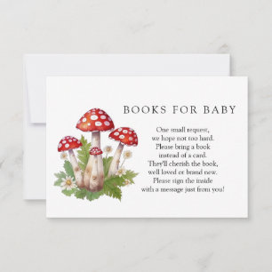 Libros de hongos para la tarjeta de inscripción pa
