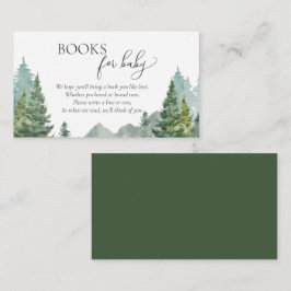 Libros de Invierno Forestal para Tarjeta de Bebé