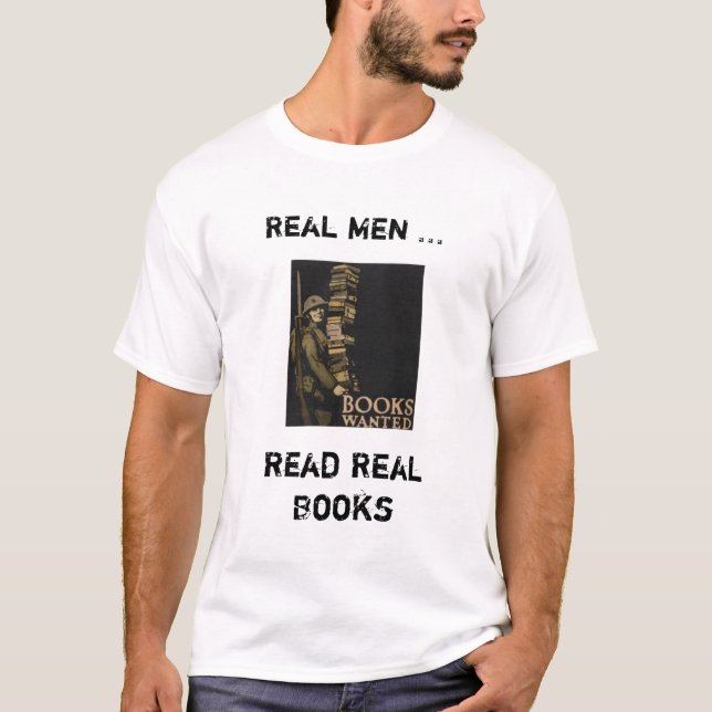 libros de la camiseta de los hombres (Anverso)