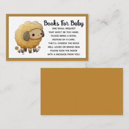 Libros de ovejas para bebés con tarjeta de inscrip