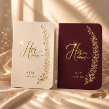 Libros de promesas de boda de lujo para él y ella