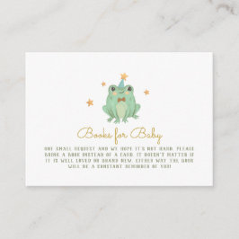 Libros de rana cortada para la tarjeta de envoltur