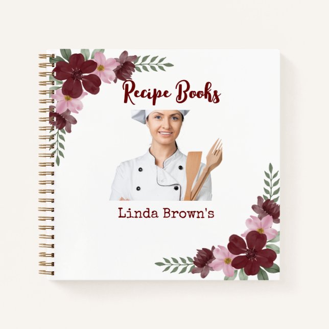 Libros de recetas de fotografía personalizado (Anverso)