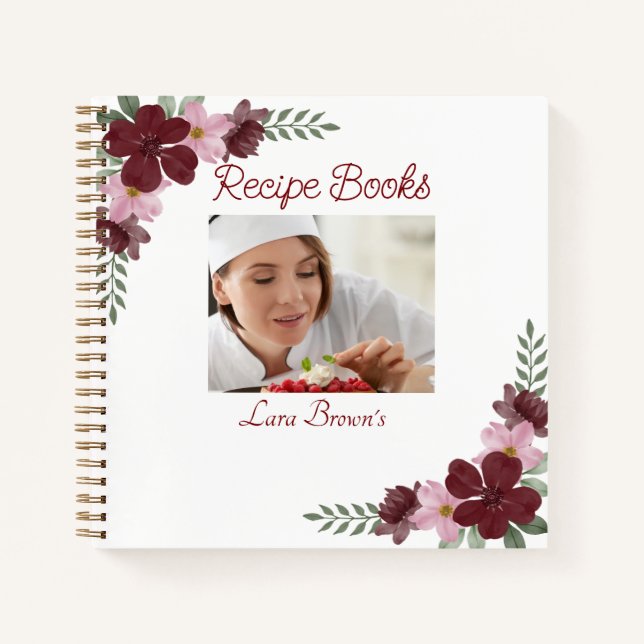 Libros de recetas de fotografía personalizado (Anverso)