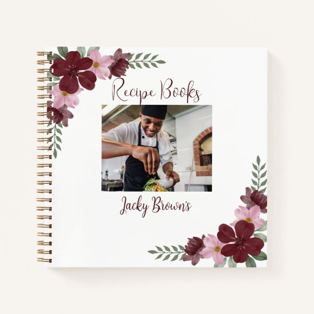 Libros de recetas de fotografía personalizado (Anverso)