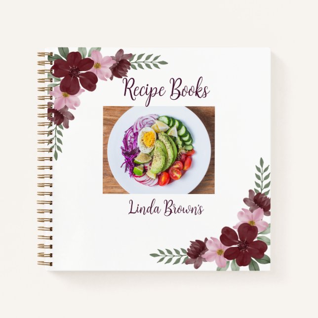 Libros de recetas de fotografía personalizado (Anverso)