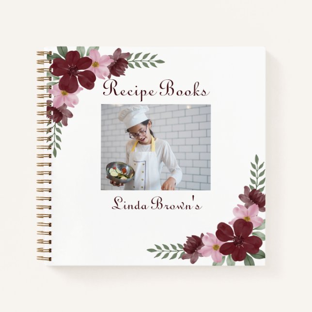Libros de recetas de fotografía personalizado (Anverso)
