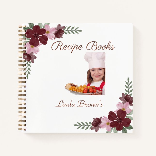 Libros de recetas de fotografía personalizado (Anverso)