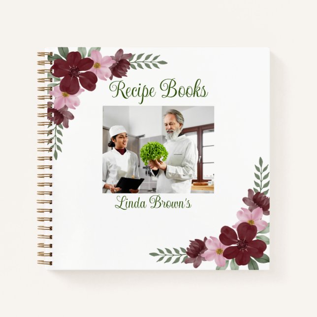 Libros de recetas de fotografía personalizado (Anverso)