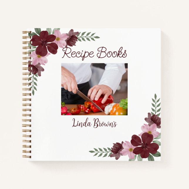 Libros de recetas de fotografía personalizado (Anverso)