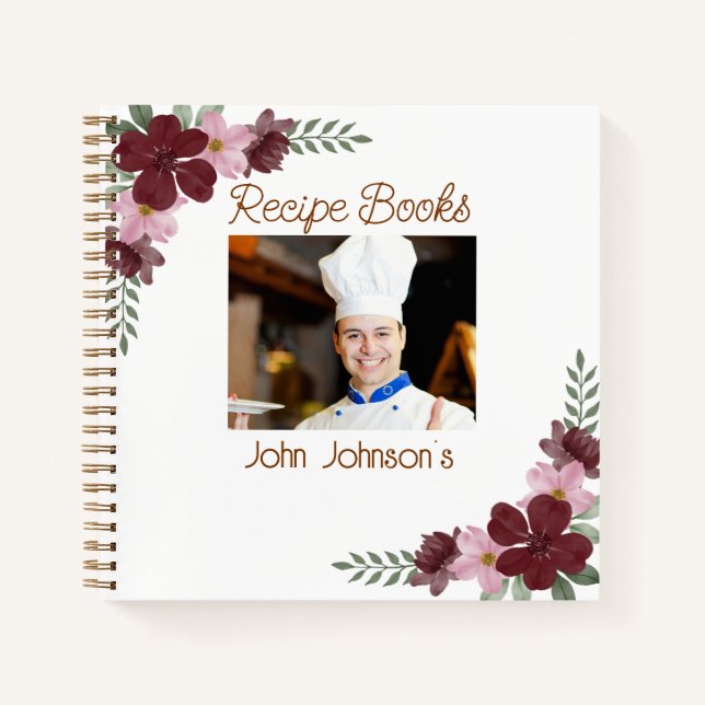 Libros de Recetas de Fotos Personalizadas (Anverso)