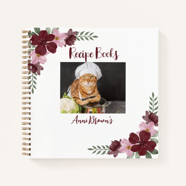 Libros de Recetas de Fotos Personalizadas (Anverso)