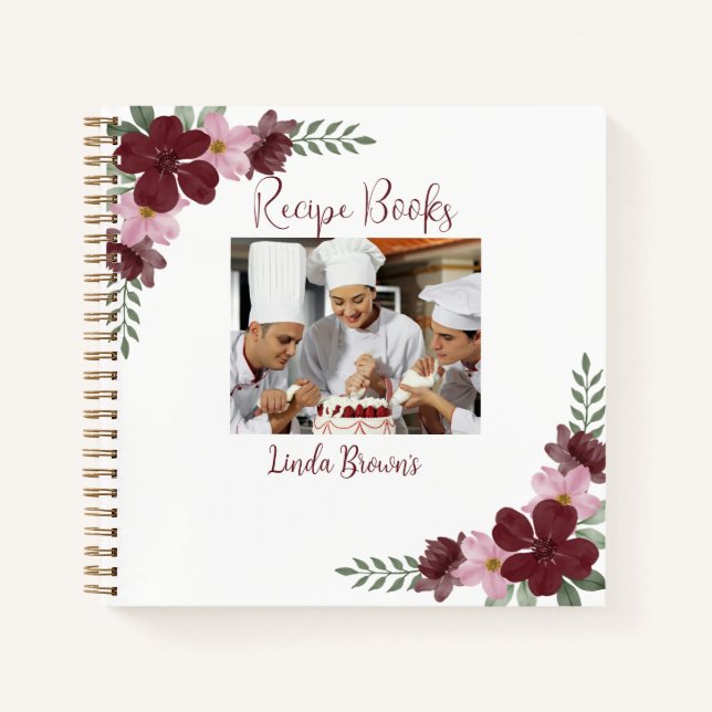 Libros de Recetas de Fotos Personalizadas (Anverso)
