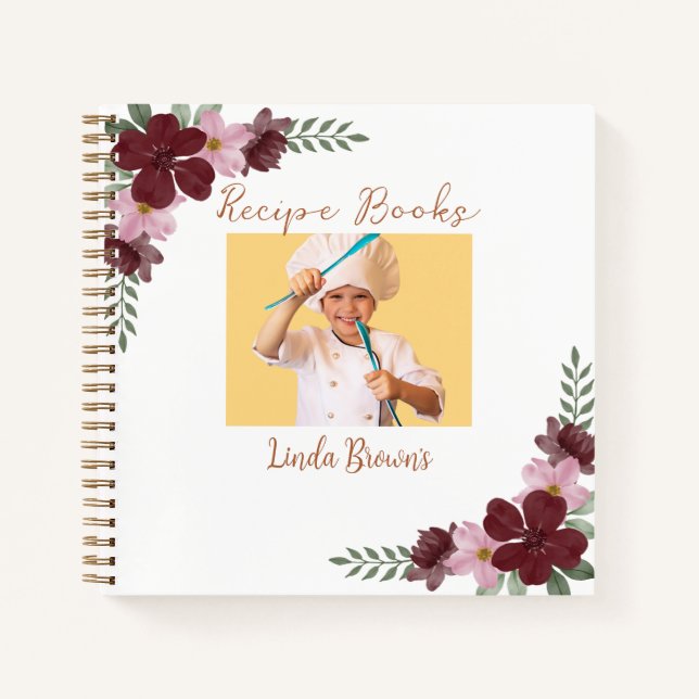 Libros de Recetas de Fotos Personalizadas (Anverso)