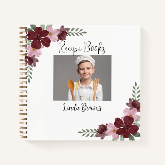 Libros de Recetas de Fotos Personalizadas (Anverso)