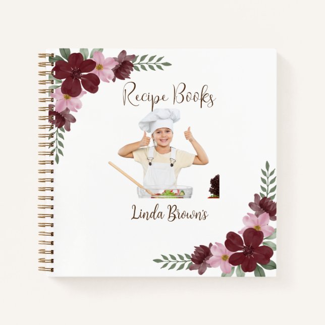 Libros de Recetas de Fotos Personalizadas (Anverso)