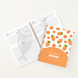 Libros de recetas de patrón de zanahorias pequeñas