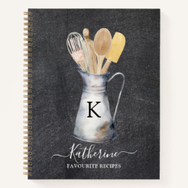 Libros de Recetas de Utensilios de Cocina Monogram