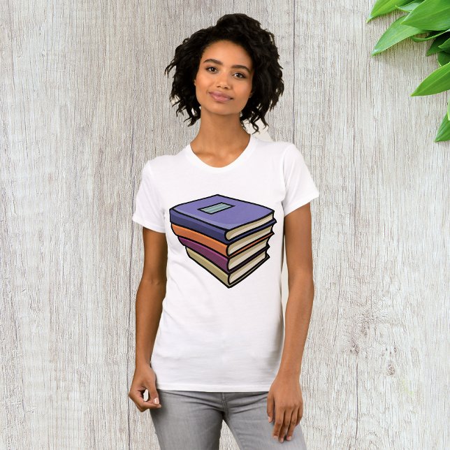 Libros de texto escolares camiseta femenina (Subido por el creador)