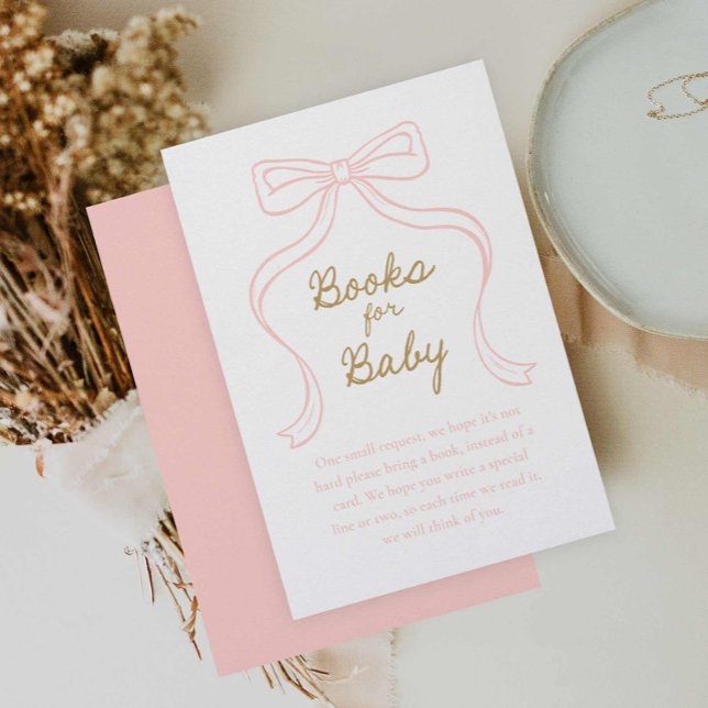 Libros de vacas rosadas para bebé con tarjeta de g (Pink Bow Girl Baby Shower Books for Baby)