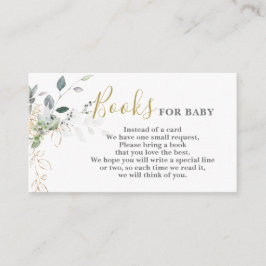 Libros de vegetación simple para tarjeta de bebé