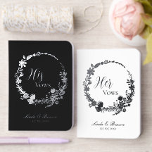 Libros de Votos de Boda de Hoja Metálica de Flor S